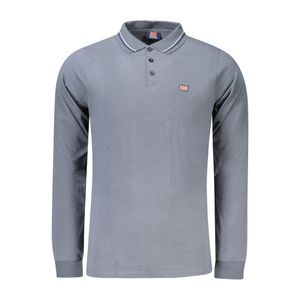 NORWAY 1963 MEN'S LONG SLEEVE POLO SHIRT GREY