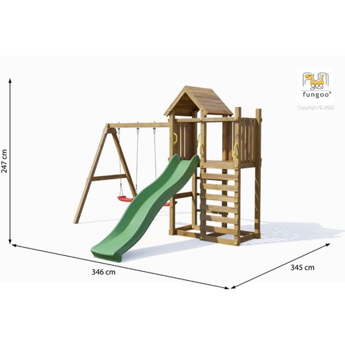 Fungoo set ROOXTER - drveno dečije igralište slika 3