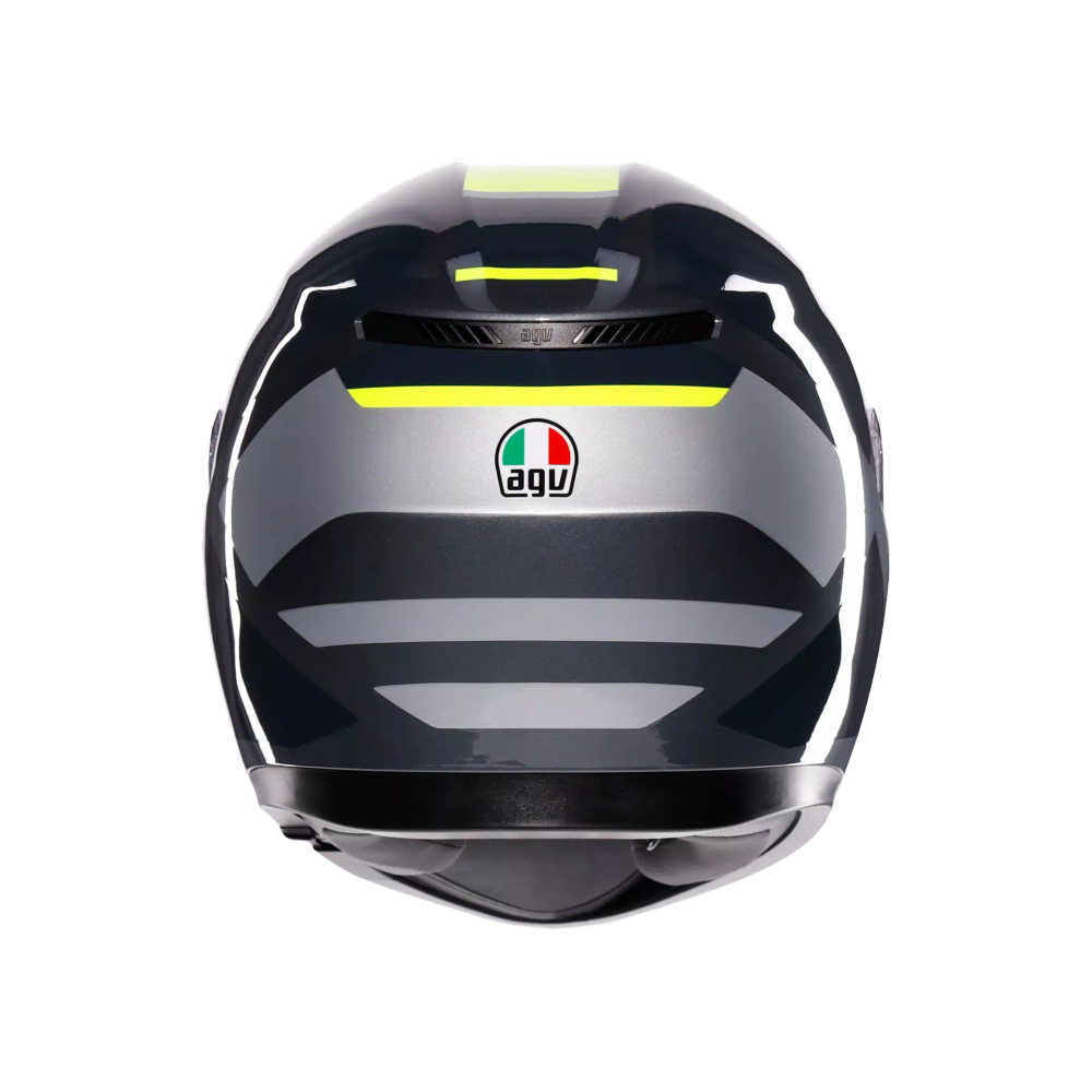 AGV K3 vizir za moto kacigu Shade Grey/Yellow Fluo slika 5