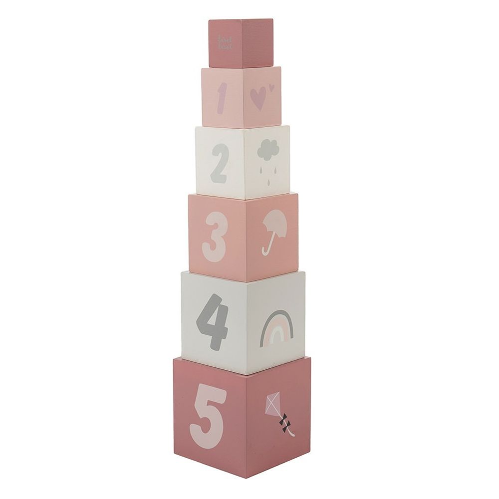 Label Label Drvene kocke za slaganje, Pink slika 2