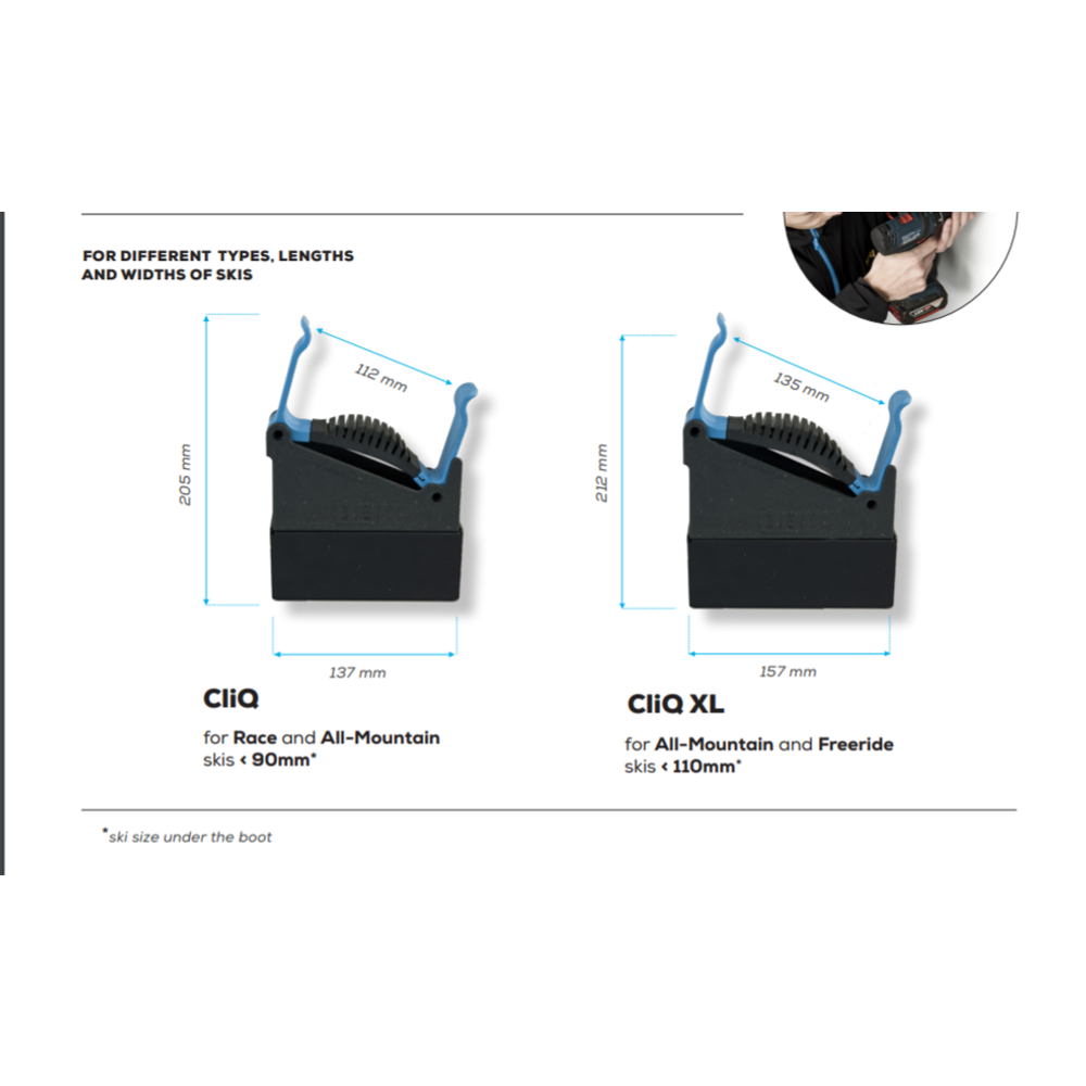 QBL Zidni držači skija 110mm CLIQ slika 5