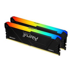 Memorija Kingston DDR4 32GB 3200MHz, (2x16G) FURY Beast RGB KF432C16BB12AK2/32