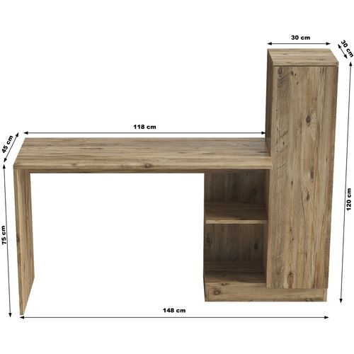 Matilda - Atlantic Pine Atlantic Pine Study Desk slika 6