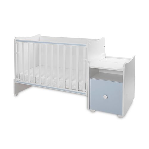 LORELLI TREND PLUS Modularni krevetić 4in1 s Mehanizmom Ljuljanja White/Baby Blue slika 6