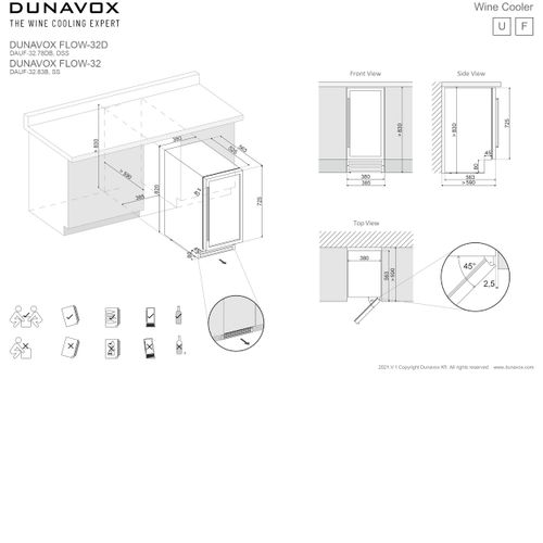 DAUF-32.78DSS DUNAVOX vinska vitrina slika 6