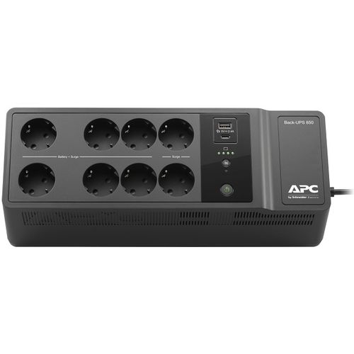 APC BE850G2-GR APC Back-UPS 850VA, Standby, Floor, 850VA/520W, 230V, AVR, 8x Schuko (6x Full + 2x Surge), USB Type-C & A Fast Charger Ports (Total 2.4A), PF 0.61 (Full load), Battery 9Ah (RBC17), Line Protection RJ-45 slika 3