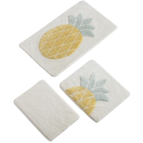 Colourful Cotton Set akrilnih kupaonskih prostirača (3 komada) Ananas slika 3