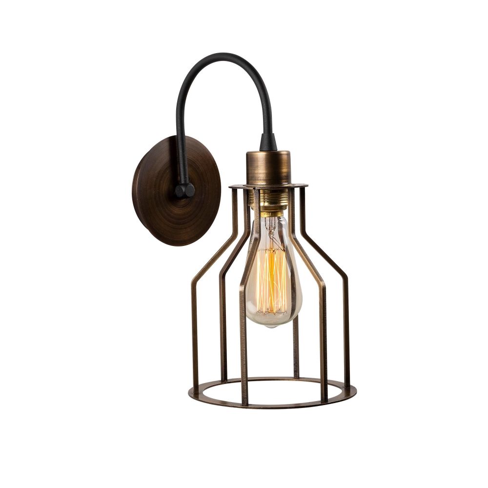 Fellini - MR - 813 Crna Vintage Zidna Lampa slika 3