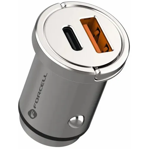 FORCELL F-ENERGY mini punjač za auto Type- C PD60W + USB QC3.0 slika 2