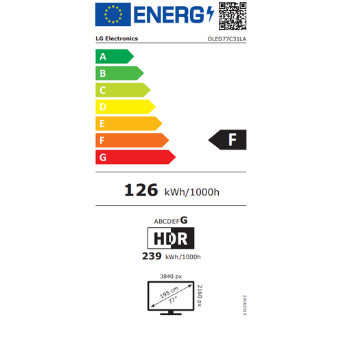 LG televizor OLED77C31LA, OLED UHD, Smart slika 2