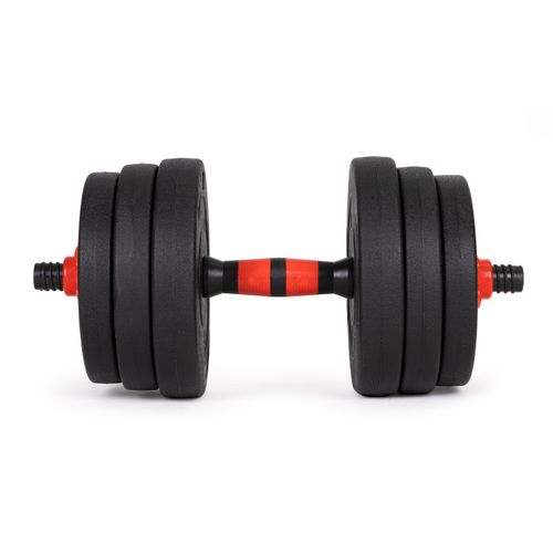 Set podesivih utega 2x20kg crno-crveni slika 7