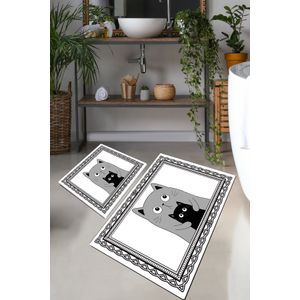 Set Kupatilskih Prostirki Mom Cat Multicolor (2 Komada)