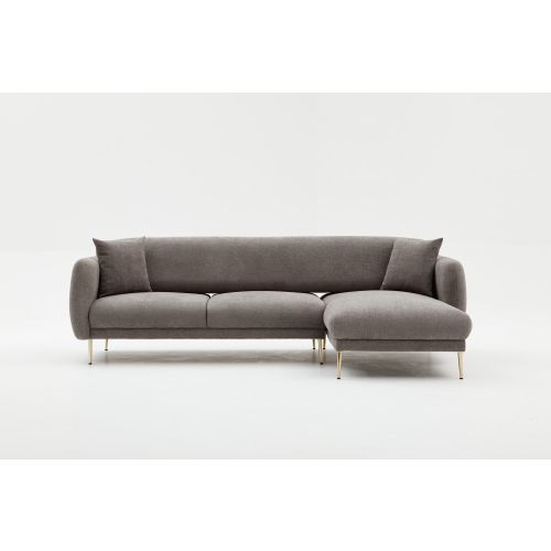 Atelier Del Sofa Kutna garnitura na razvlačenje, Sivo Zlato, Simena Right - Grey slika 11