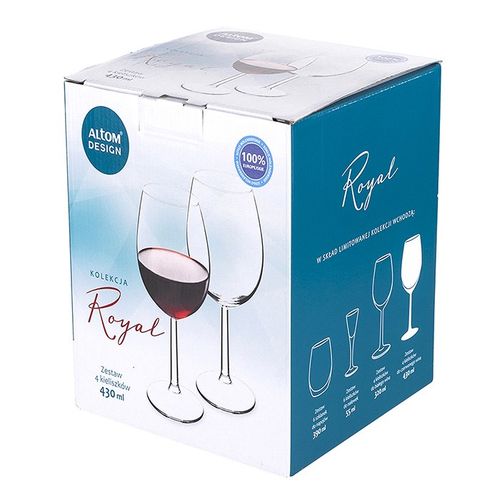 Altom Design Čaše za Vino Royal 430 ml - Komplet od 4 Komada slika 12