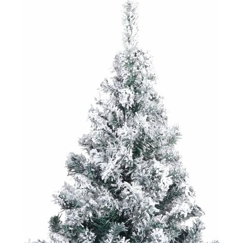 Umjetno božićno drvce sa snijegom zeleno 180 cm PVC slika 3