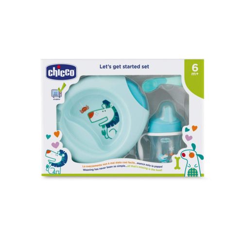 Chicco poklon set 6m+, pribor, plavi slika 1