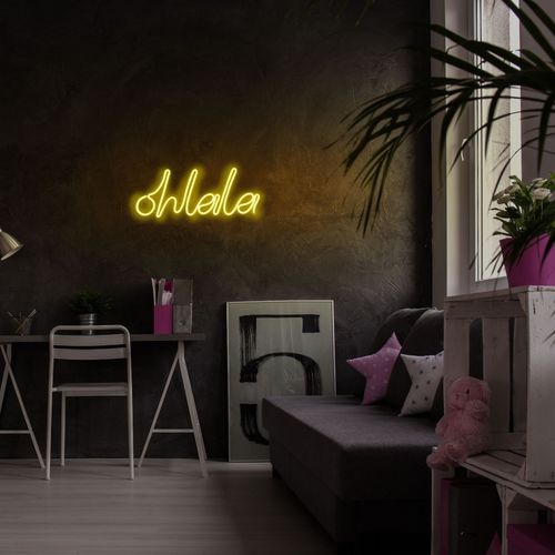 Wallity Ukrasna plastična LED rasvjeta, Oh La La - Yellow slika 13