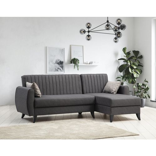 Alkon L - Dark Grey Dark Grey Sofa Set slika 2