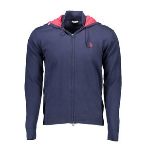 US POLO CARDIGAN MAN BLUE