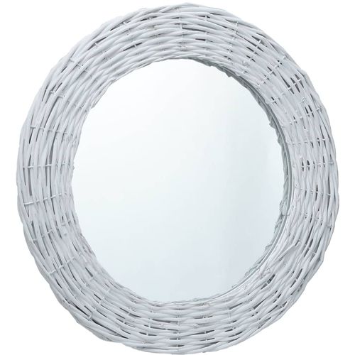 Ogledalo od pruća 40 cm bijelo slika 18