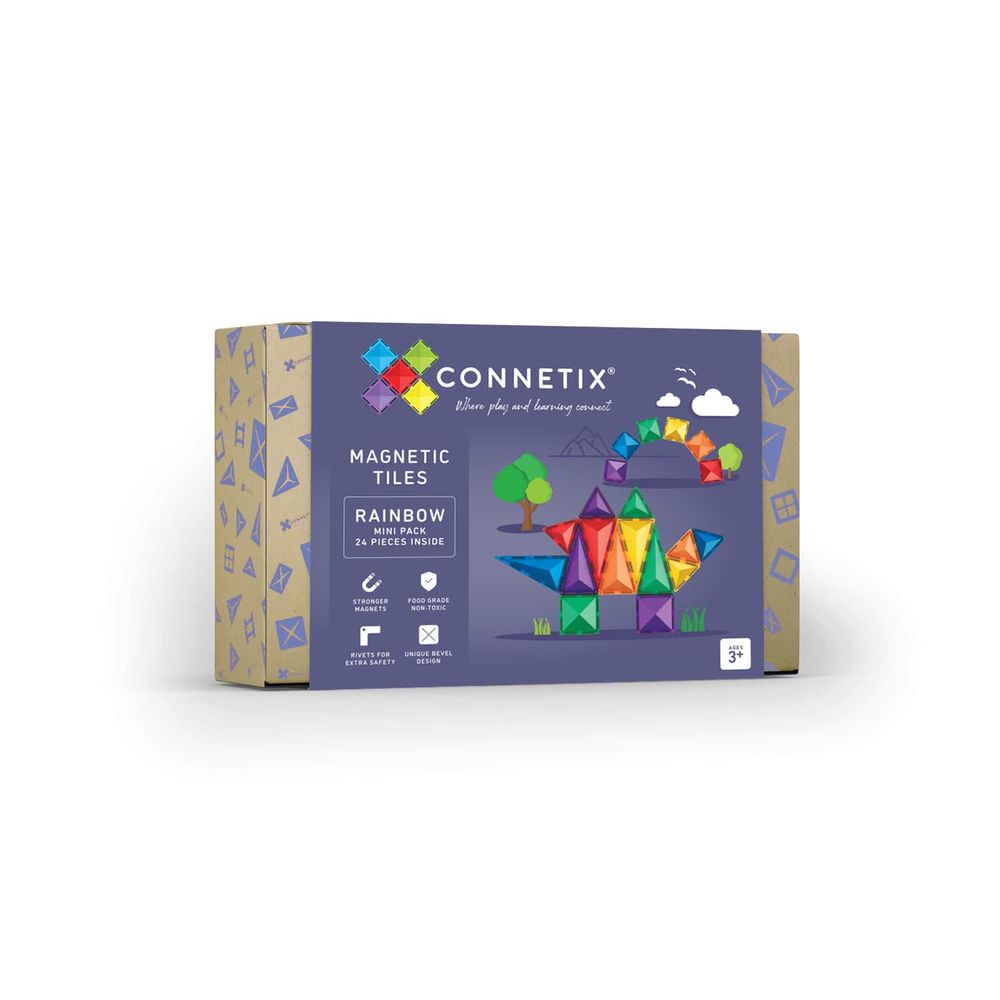 Connetix Magnetne pločice za slaganje Rainbow Mini Pack, 24kom slika 1