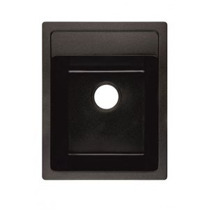 Inter Ceramic sudoper usadni pravokutni 50x40x20 cm + sifon, granit crni
