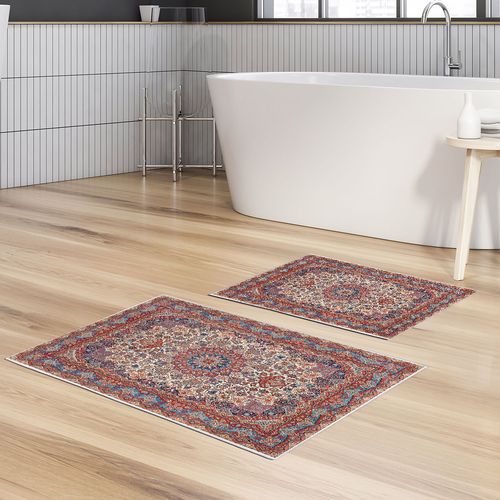 KT440 Multicolor Bathmat Set (2 Pieces) slika 1