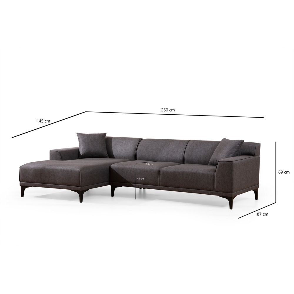 Petra L Kutna Sofa - Antracit slika 7