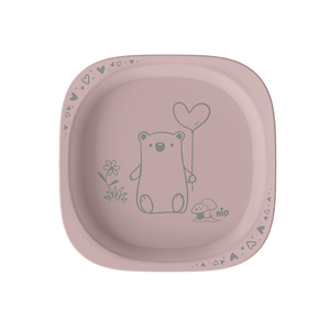 nip® Dječiji tanjiri Kinderteller 2kom, Rozi/Bež