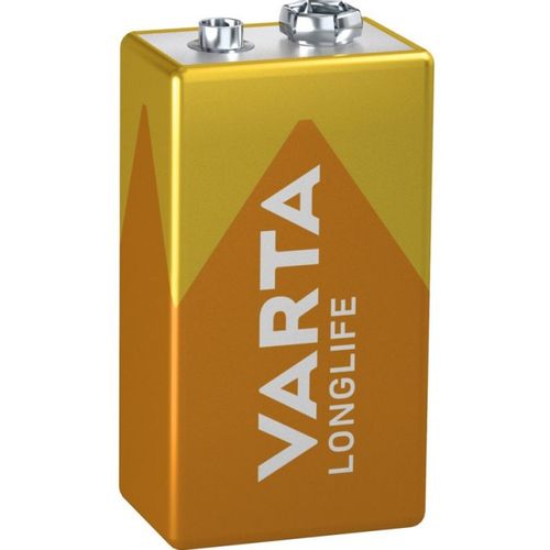 VARTA LONGLIFE 9V 6LR61 MN1604, ALKALNE baterije, Pakovanje 1kom slika 1