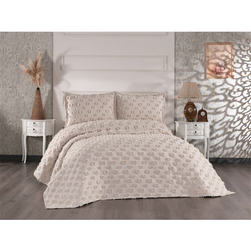 Hayal - Cappuccino Cappuccino Double Bedspread Set slika 1