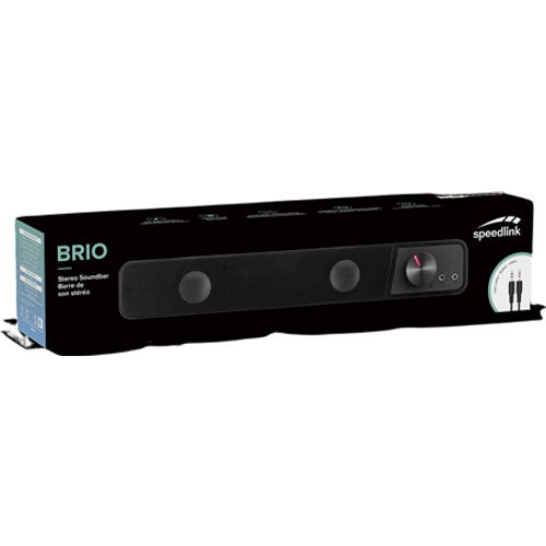 Soundbar SPEEDLINK Brio, LED, crni slika 1