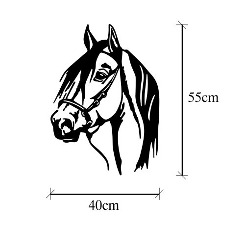 Wallity Metalna zidna dekoracija, Horse Head slika 5