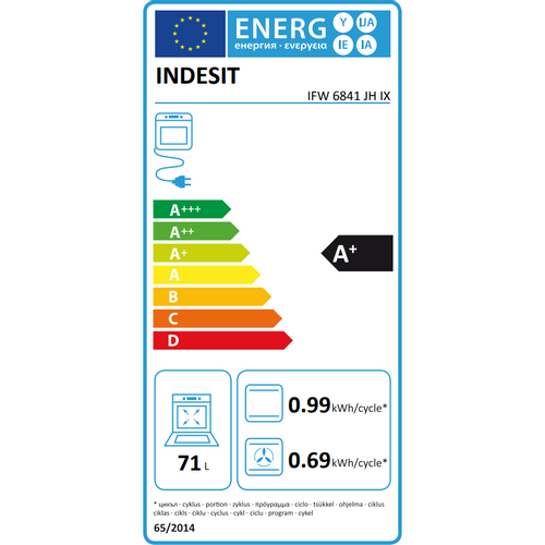 Indesit pećnica IFW 6841 JH IX slika 2