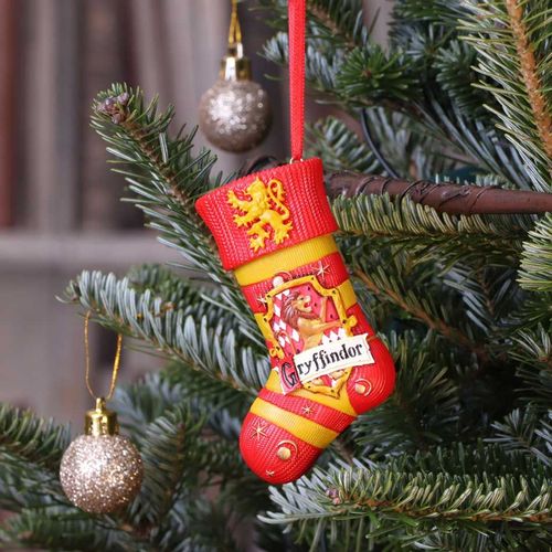 NEMESIS NOW HARRY POTTER GRYFFINDOR STOCKING HANGING ORNAMENT slika 6