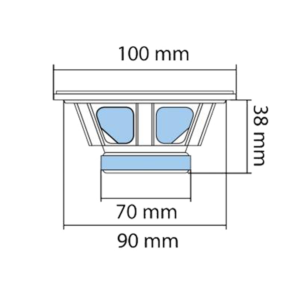 SAL Auto zvučnici, set,  100mm , 2x45W, 4 Ohm - BK 100 slika 3
