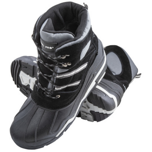 Profix čizme za snijeg, suede/oxford, sivo-crvene slika 1