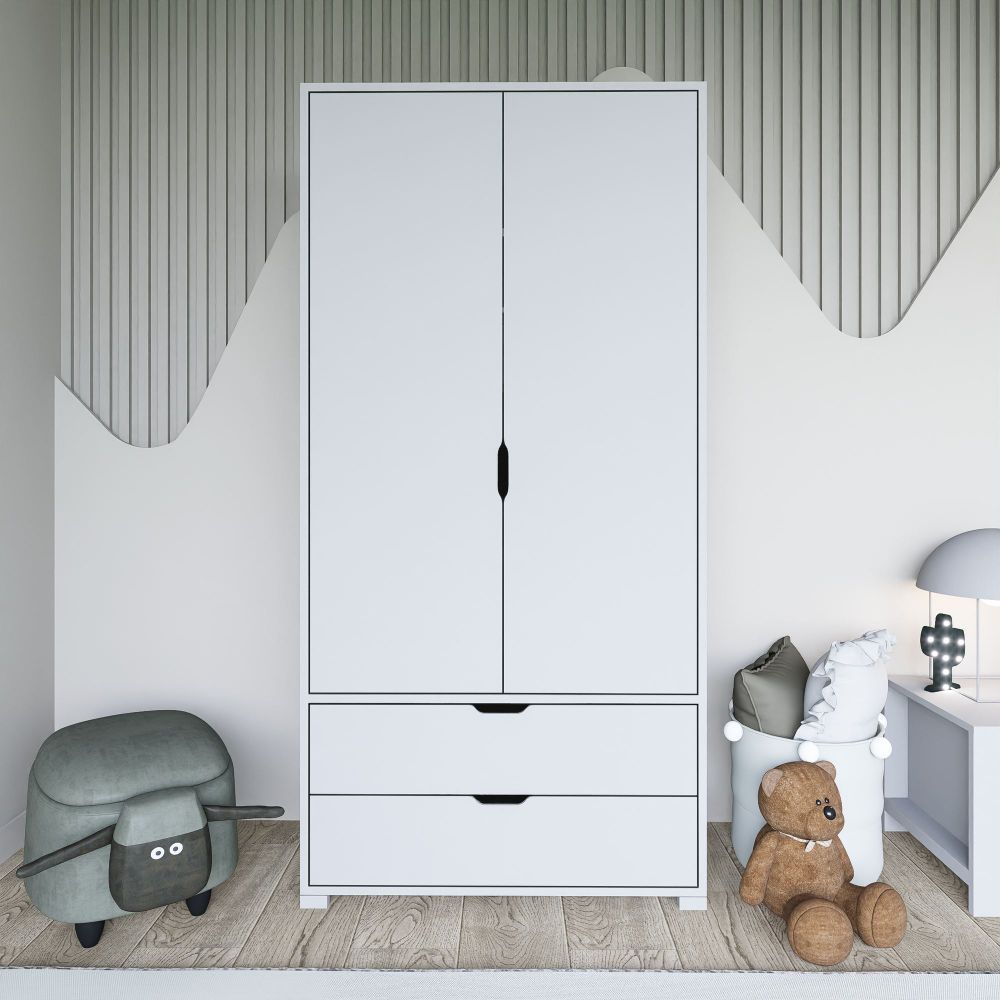 Bijela Garderoba 90 cm 1600-016 slika 2