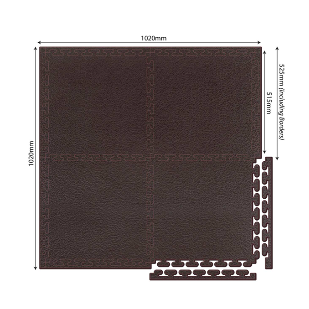 Orion Podloga za fitnes opremu 51.5x51.5cm, 4kom - Crna slika 2