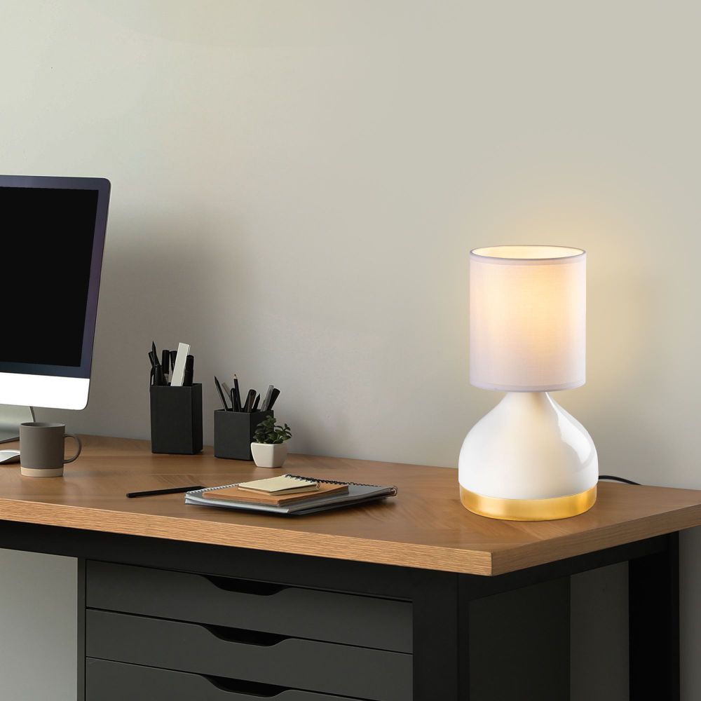 Yıldo - Bijela Stolna Lampa 8003 slika 2