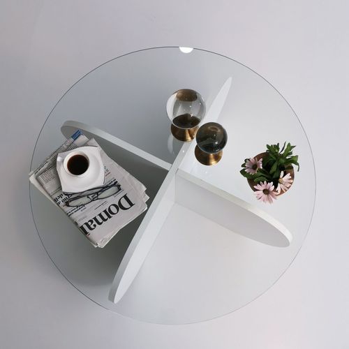 Bubble - White White Coffee Table slika 8