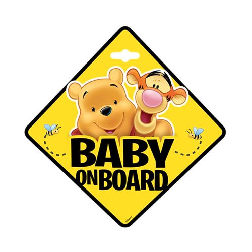 Znak Baby on Board - Winnie the Pooh slika 1