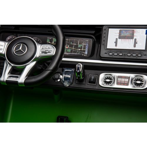 Licencirani auto na akumulator Mercedes G63 XXL 24V 4x4 - DVOSJED - zeleni slika 10