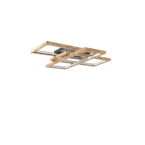 Luster od drveta sa LED svetlima - 3 boje, Copper slika 2