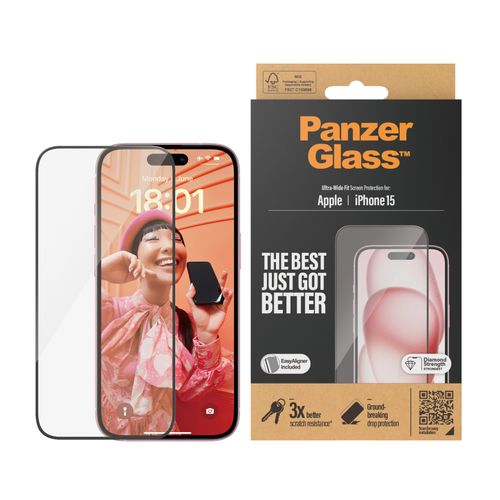 Panzerglass zaštitno staklo za iPhone 15 ultra wide fit slika 1