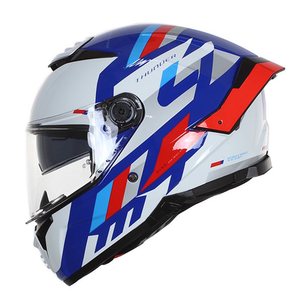 MT Helmets vizir za moto kacigu Thunder 4 SV Ergo C7 gloss pearl blue slika 2