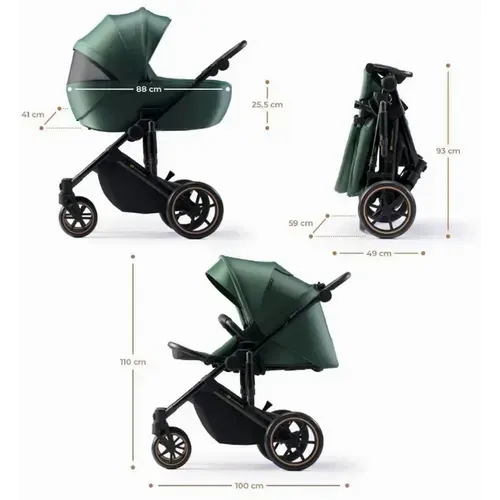 Kinderkraft Kolica PRIME2 3U1 Dark Green slika 8