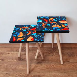 Nesting stolovi 2Shp166 - (2 komada) - boje: višebojni