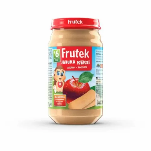 FRUTEK kašica keks i jabuka 190gr 6M+ slika 1