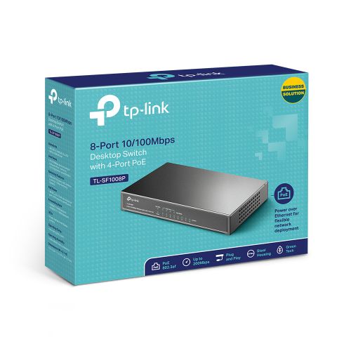 TP-LINK 8-Port 10/100Mbps stolni switch s 4 PoE porta slika 5